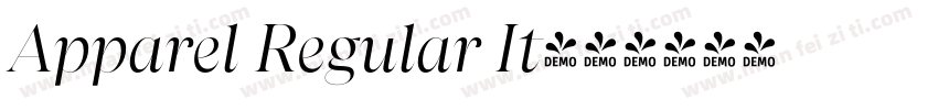 Apparel Regular It字体转换